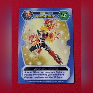 Agunimon DT-117 | Silver Foil | NM | Digimon D-Tector TCG Card